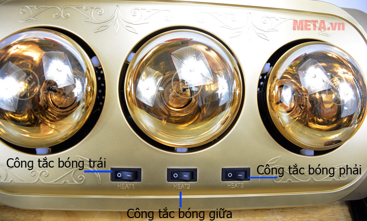 Đèn sưởi nhà tắm chống nước